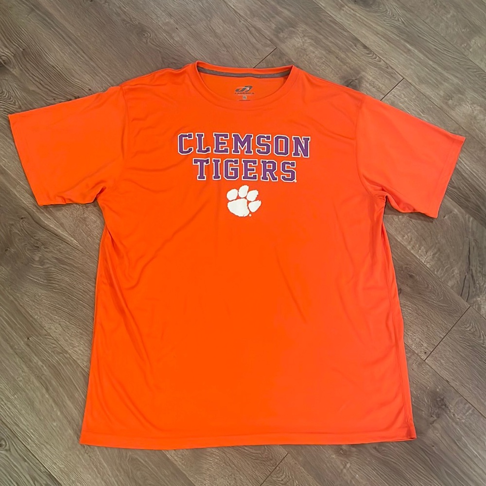 J. America T-Shirt Size 2XL XXL Clemson University Tigers Orange